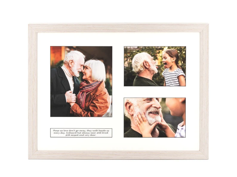 Remembering a loved one with a memorial frame